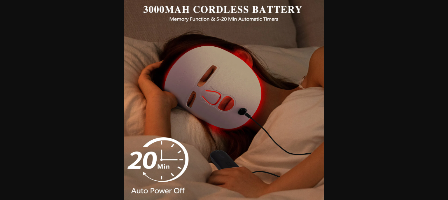GlowPro™ LED Light Therapy Face Mask — 7 Color Red Light Therapy for Skin Rejuvenation